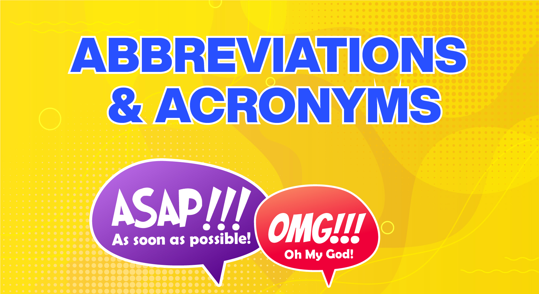 Abbreviations and Acronyms in English