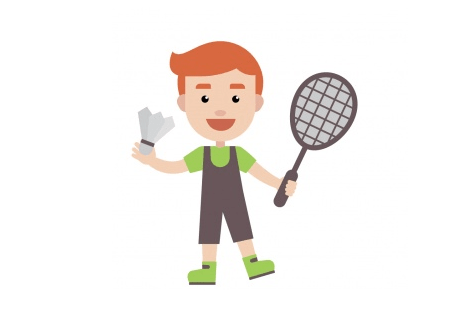 John plays basketball well, yet his favorite sport is badminton.